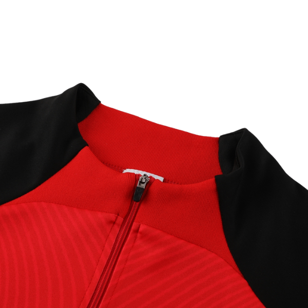 Nike Red and Black Cold Set Quarter-Zip Top and Pants