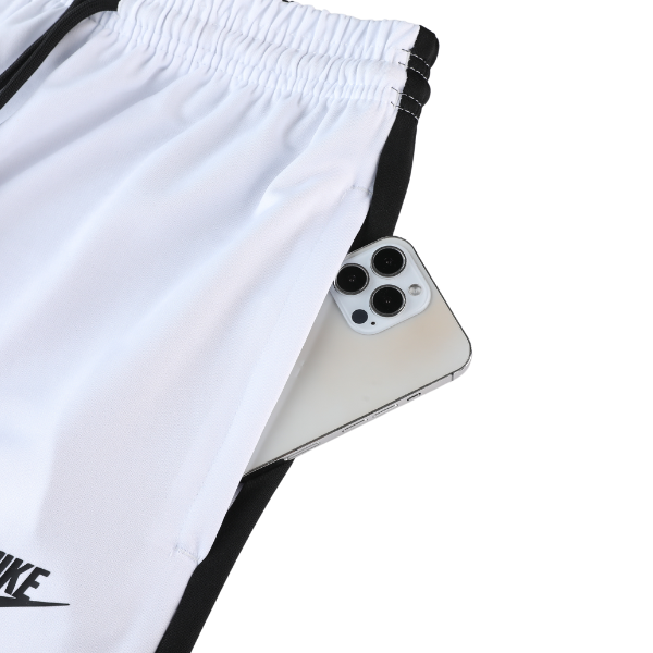 Nike White Black Training Set T-Shirt and Pants