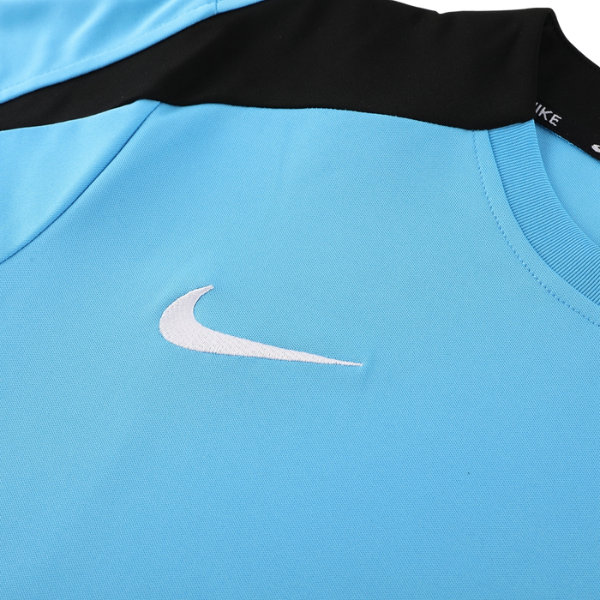 Nike Light Blue and Black Training Set T-Shirt and Shorts