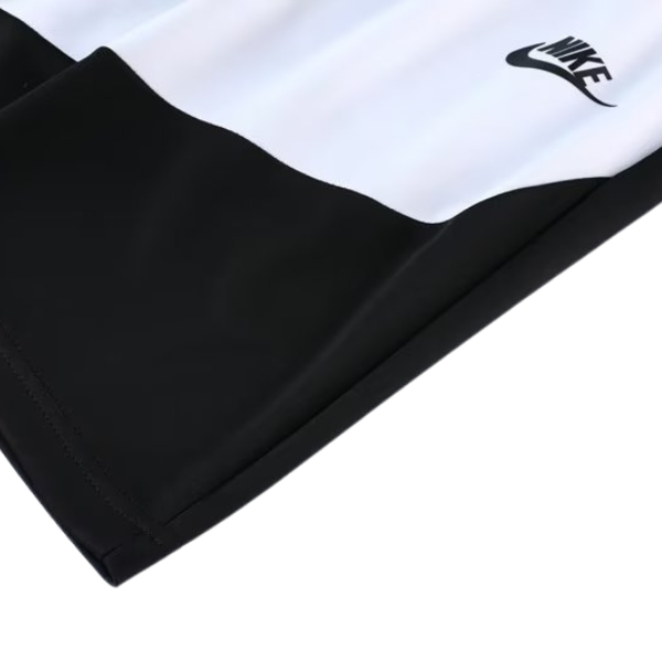 Nike White and Black Training Set T-Shirt and Shorts