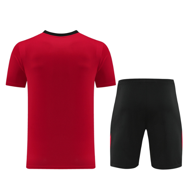 Nike Red and Black Training Set T-Shirt and Shorts