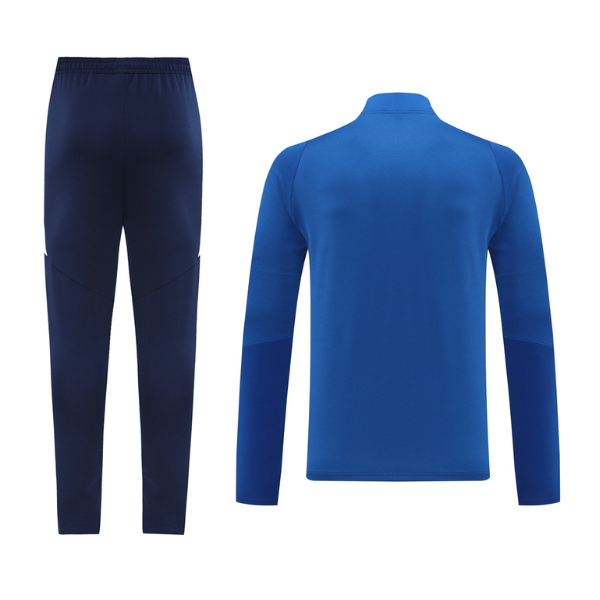 Adidas Blue Cold Set Quarter-Zip Top and Pants