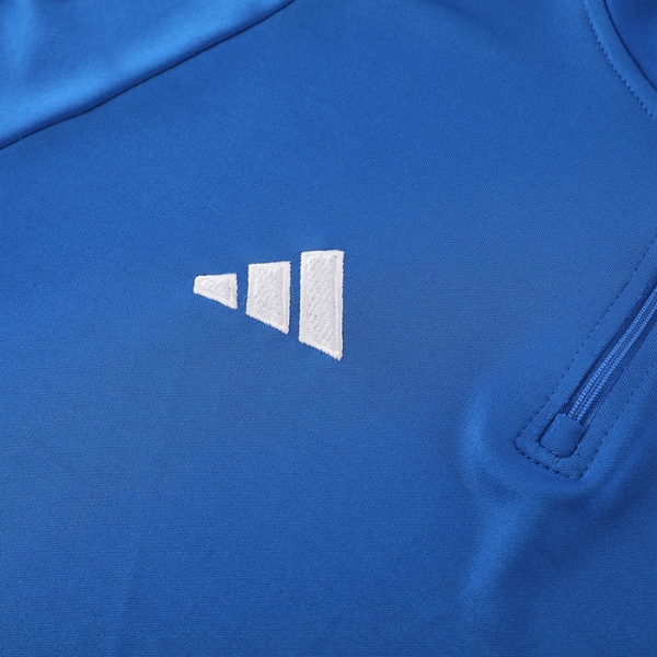 Adidas Blue Cold Set Quarter-Zip Top and Pants