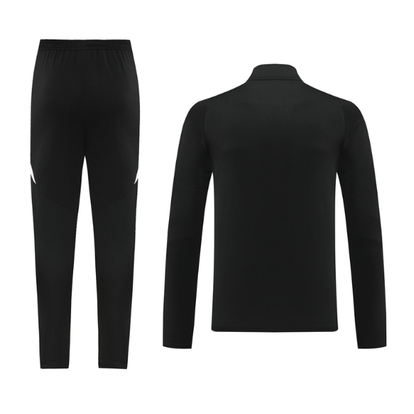 Adidas Black and White Cold Set Quarter-Zip Top and Pants