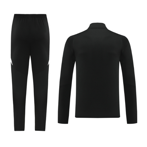 Adidas Black and White Cold Set Quarter-Zip Top and Pants