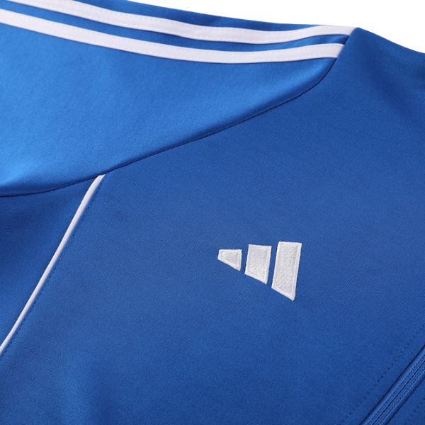 Adidas Blue and White Cold Set Jacket and Pants