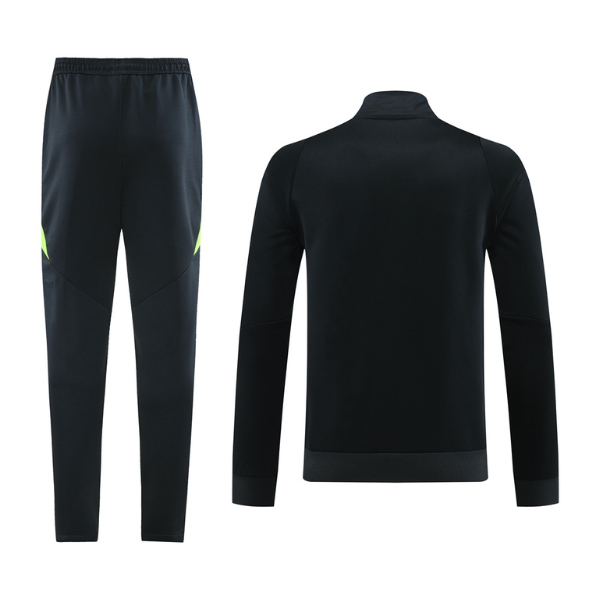 Adidas Black Green Cold Set Jacket and Pants