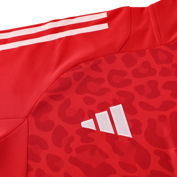 Adidas Red Yellow and Black Cold Set Quarter-Zip Top and Pants