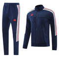 Adidas Dark Blue White Red Cold Set Jacket and Pants