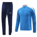 Nike Blue Cold Set Quarter-Zip Top and Pants