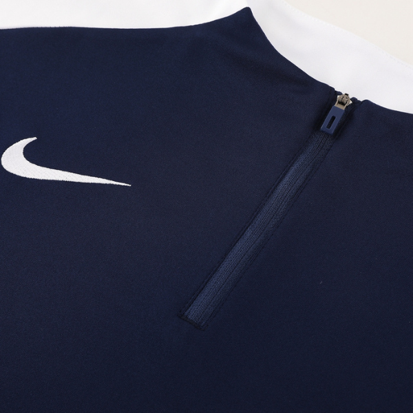 Nike Blue Cold Set Quarter-Zip Top and Pants