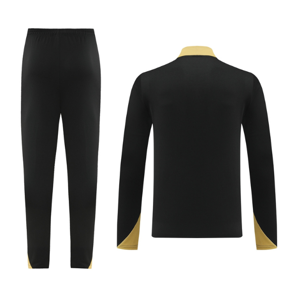 Nike Black and Yellow Cold Set Quarter-Zip Top and Pants