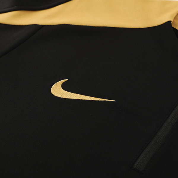 Nike Black and Yellow Cold Set Quarter-Zip Top and Pants