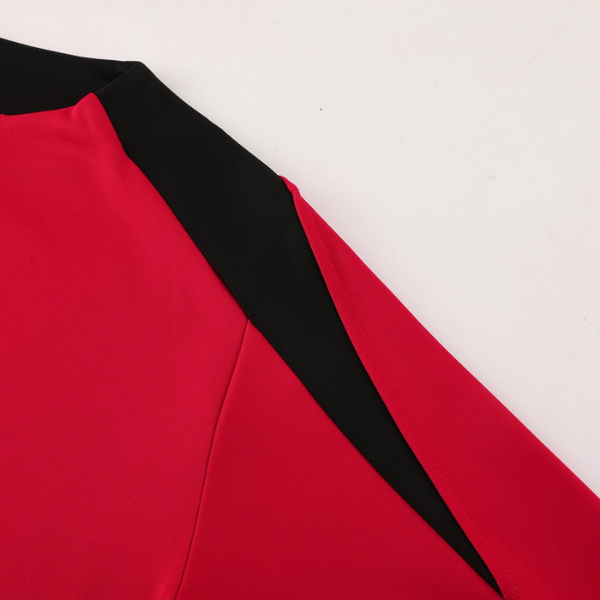 Nike Red and Black Cold Set Quarter-Zip Top and Pants
