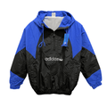 Adidas Blue and Black Windbreaker Jacket