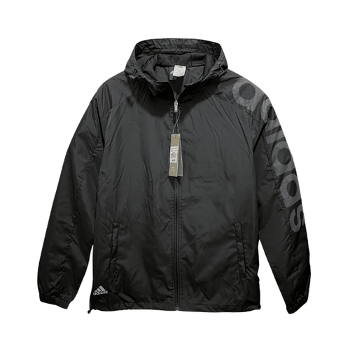 Adidas Black and Grey Windbreaker Jacket