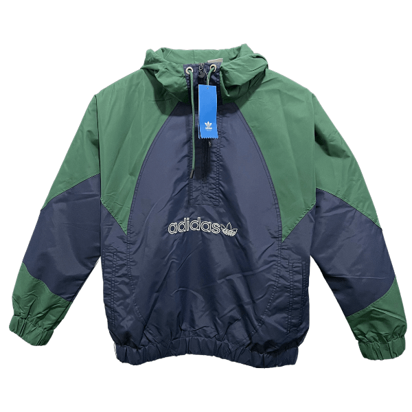 Adidas Green Blue Windbreaker Jacket
