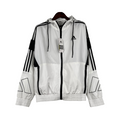 Adidas White Windbreaker Jacket