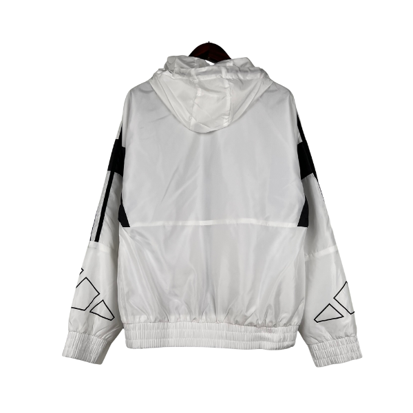 Adidas White Windbreaker Jacket