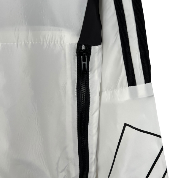 Adidas White Windbreaker Jacket