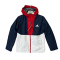 Adidas White Blue Red Windbreaker Jacket