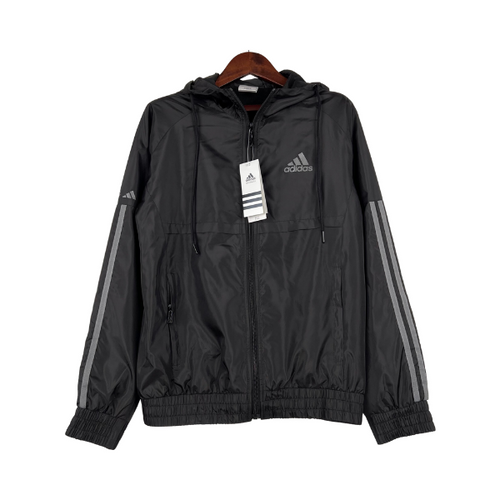 Adidas Black Windbreaker Jacket