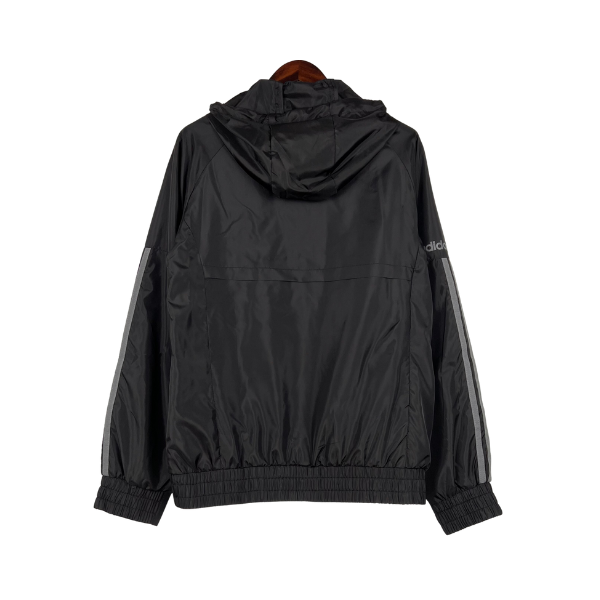 Adidas Black Windbreaker Jacket