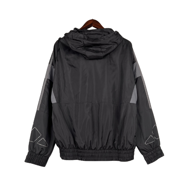Adidas Black Windbreaker Jacket