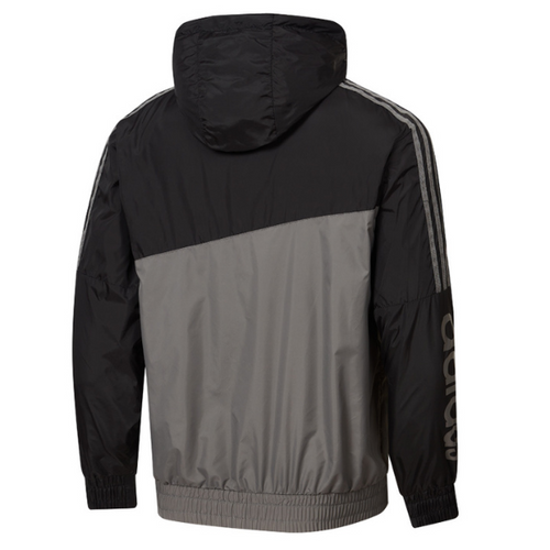 Adidas Black and Gray Windbreaker Jacket