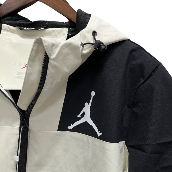 Jordan Beige and Black Windbreaker Jacket