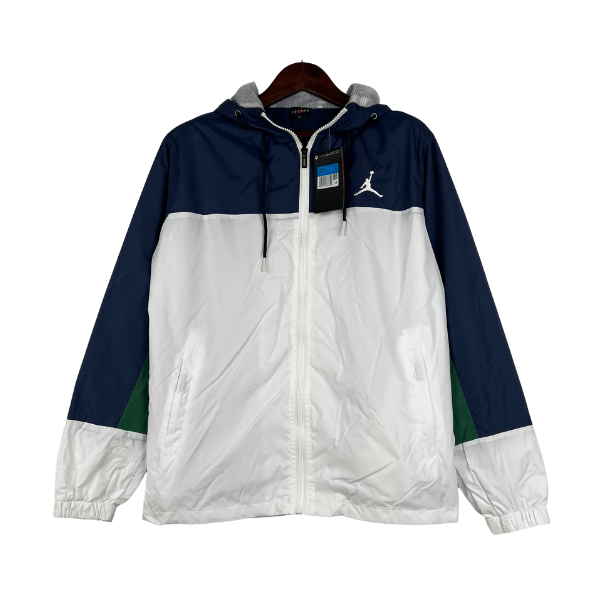 Jordan White Blue Windbreaker Jacket