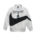 Nike White and Black Windbreaker Jacket