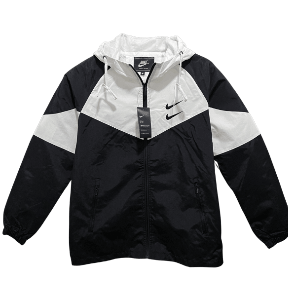Nike Black and White Windbreaker Jacket