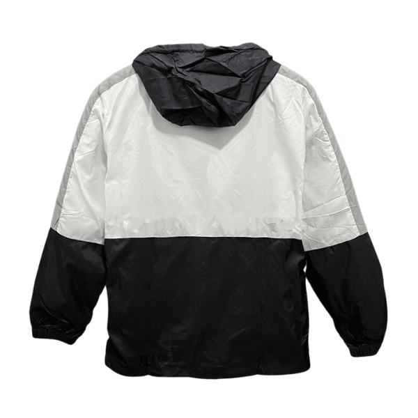 Nike White and Black Windbreaker Jacket