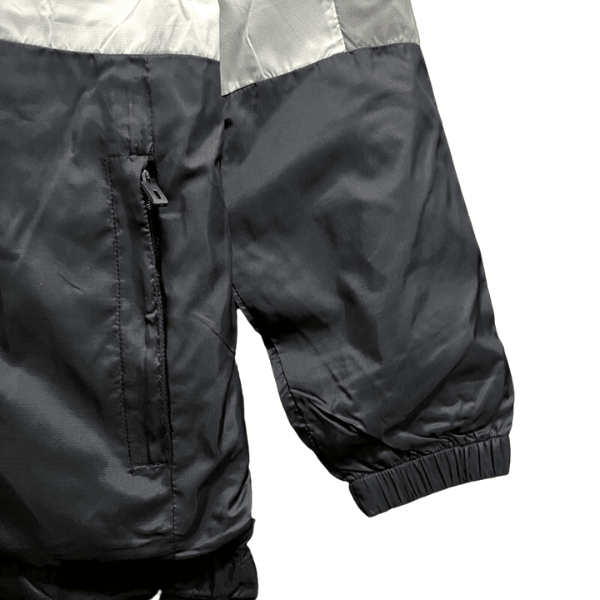 Nike White and Black Windbreaker Jacket