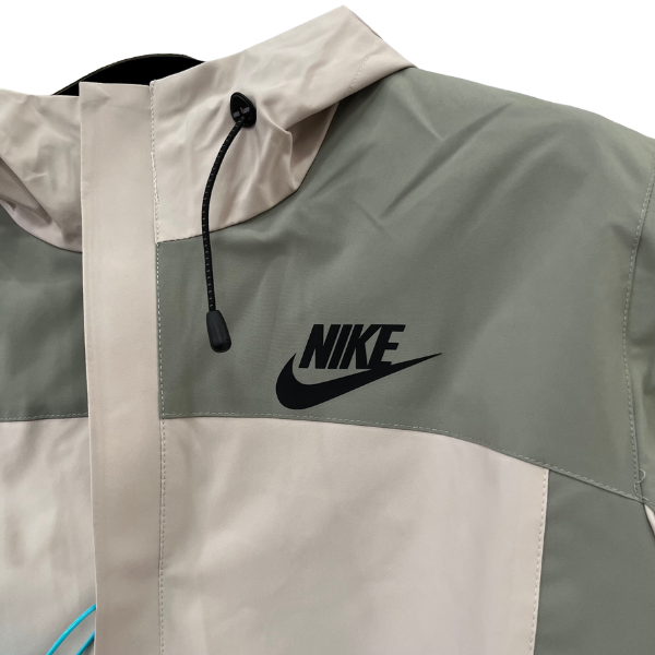 Nike Green and Beige Windbreaker Jacket
