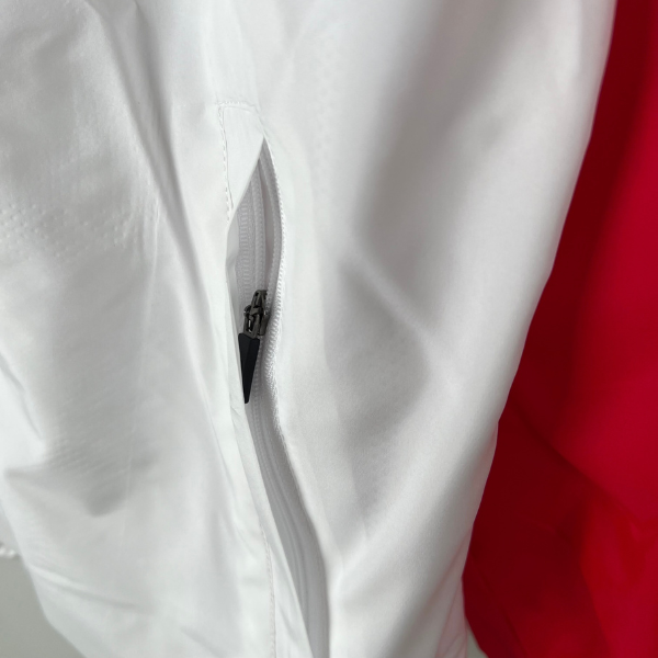 Nike Red and White Windbreaker Jacket