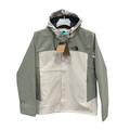 The North Face Green and White Windbreaker Jacket