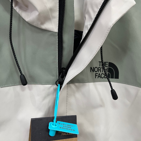 The North Face Green and White Windbreaker Jacket