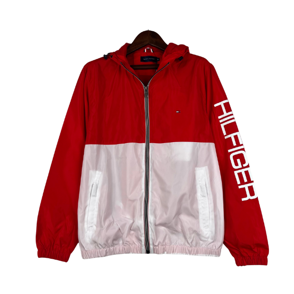 Tommy Hilfiger Blue Red White Windbreaker Jacket