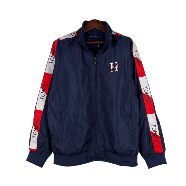 Tommy Hilfiger Blue White Red Windbreaker Jacket