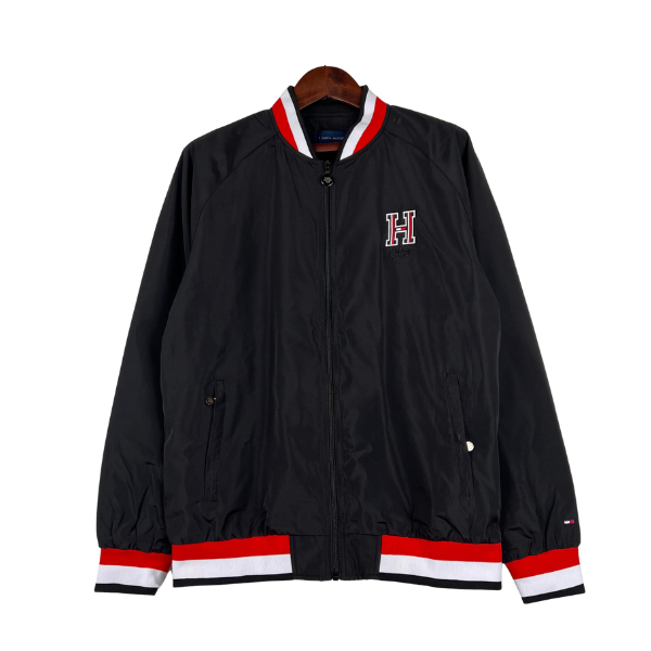 Tommy Hilfiger Black Windbreaker Jacket