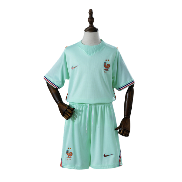 France Nike 2026 Away Kids Version Football T-Shirt + Shorts Kit