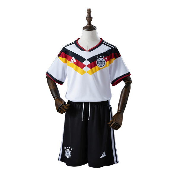 Germany Adidas 2026 Home Kids Version Football T-Shirt + Shorts Kit