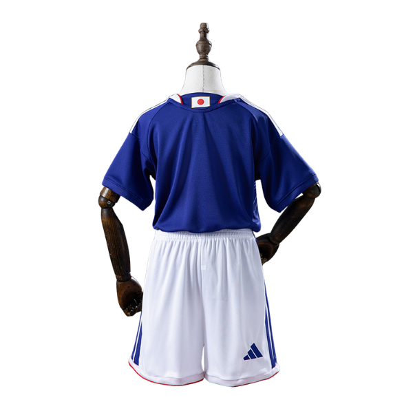 Japan Adidas 2026 Home Kids Version Football T-Shirt + Shorts Kit
