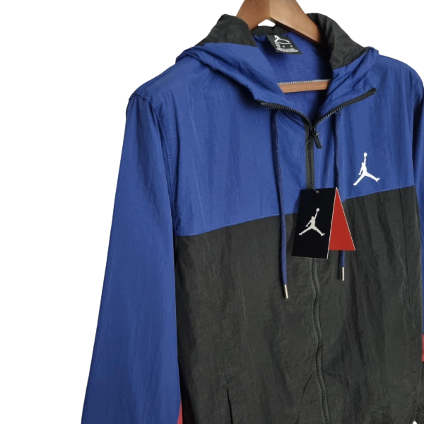 Jordan Black and Blue Windbreaker Jacket