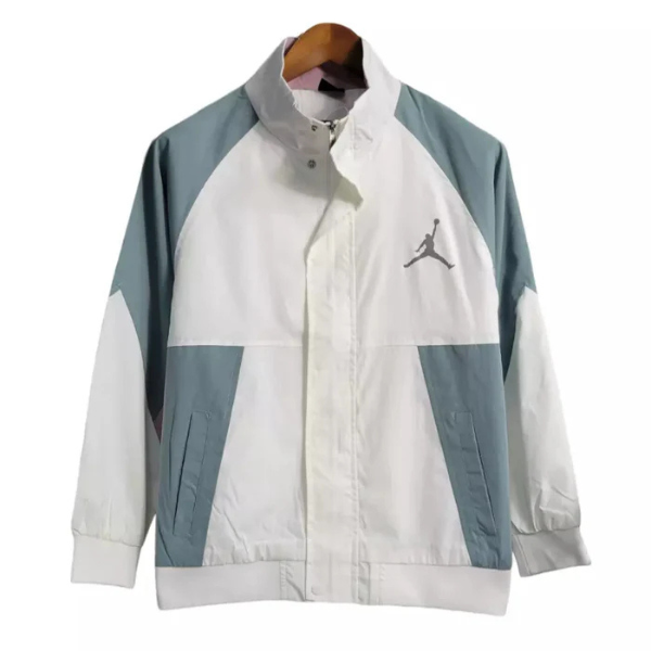 Jordan Green and White Windbreaker Jacket