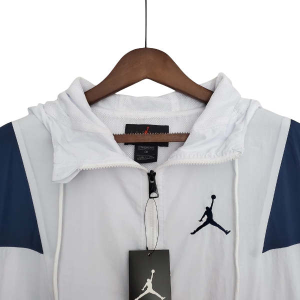 Jordan White Blue Windbreaker Jacket