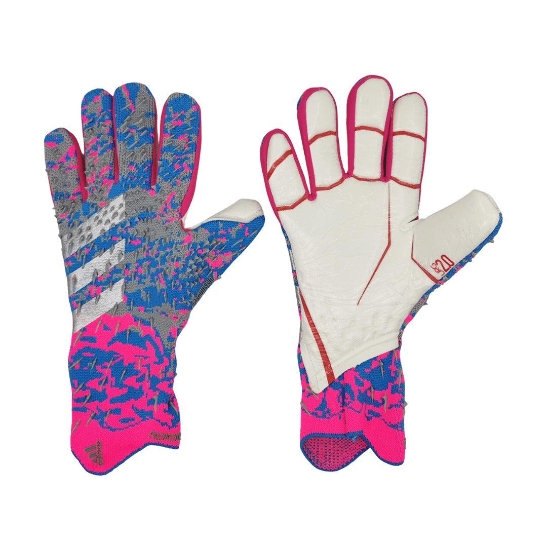 Adidas Predator Freak Pro Pink and Blue Goalkeeper Gloves