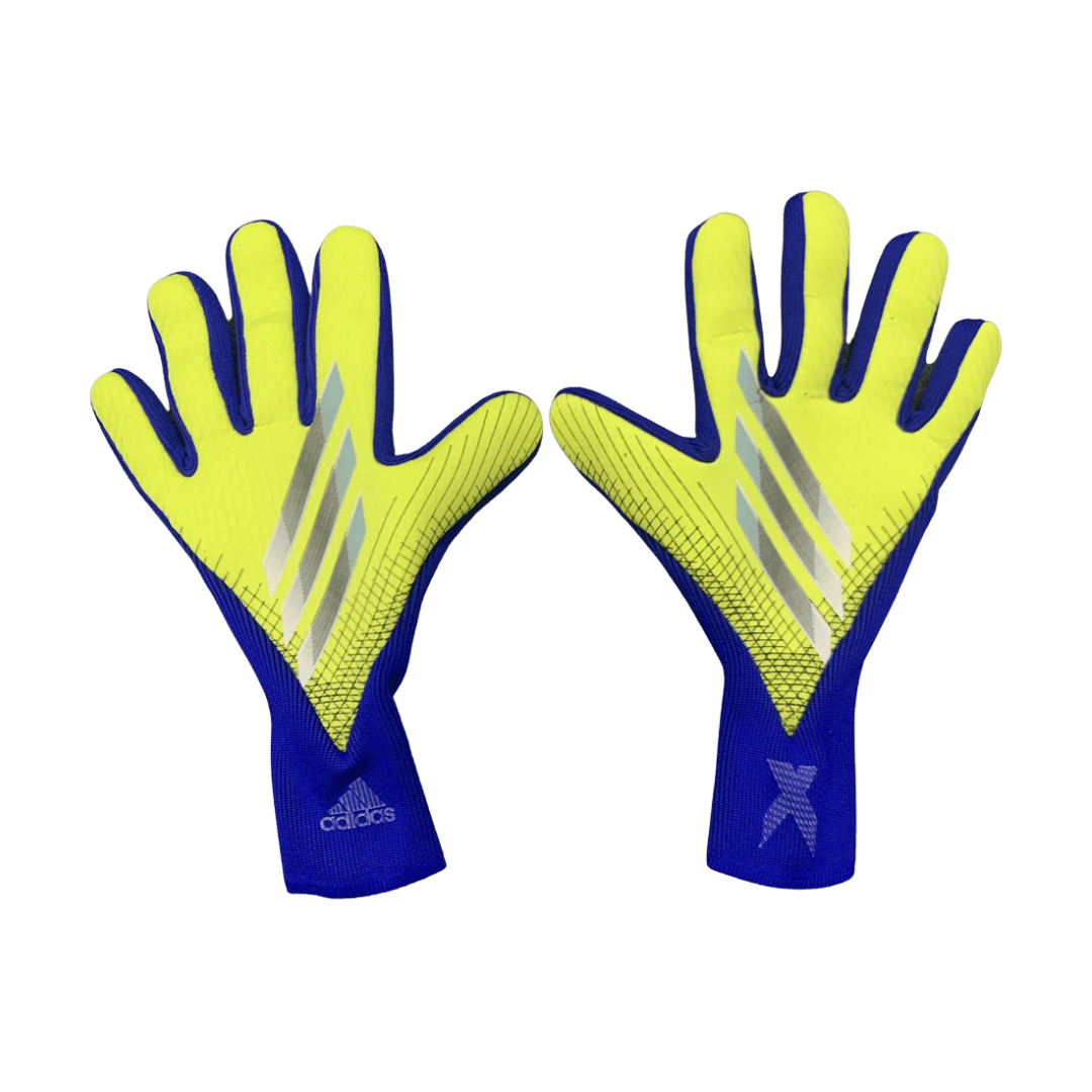 Adidas Predator X Pro Yellow and Blue Goalkeeper Gloves